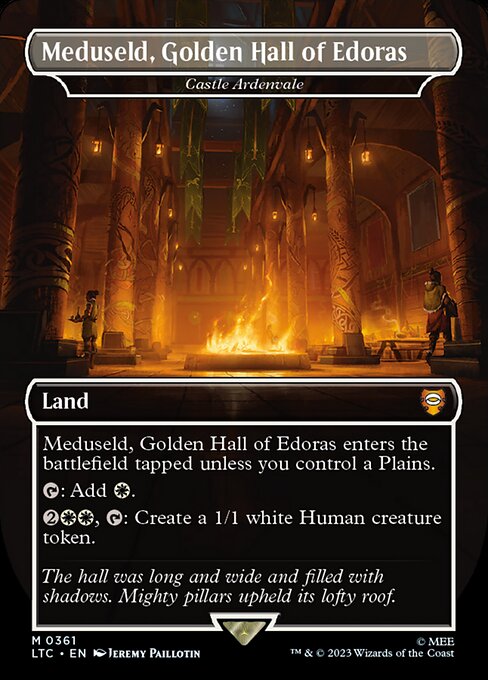Castle Ardenvale (361) - BORDERLESS - FULL ART (Foil) - Tales of Middle-earth Commander - Game On