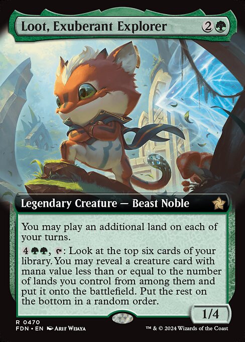 Loot, Exuberant Explorer (470) - EXTENDED ART - Foundations - Game On