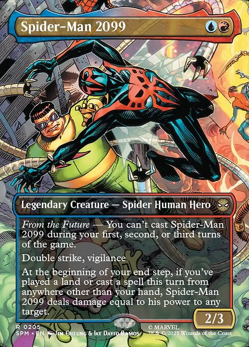Spider-Man 2099 (205) - BORDERLESS - FULL ART - Marvel's Spider-Man - Game On