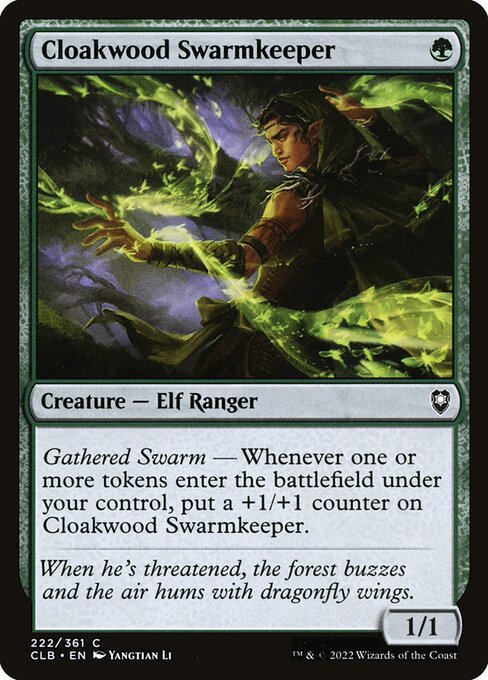 Cloakwood Swarmkeeper (222) - Commander Legends: Battle for Baldur's Gate - Game On