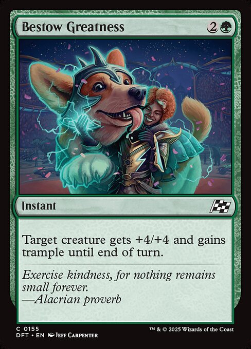 Bestow Greatness (155) (Foil) - Aetherdrift - Game On