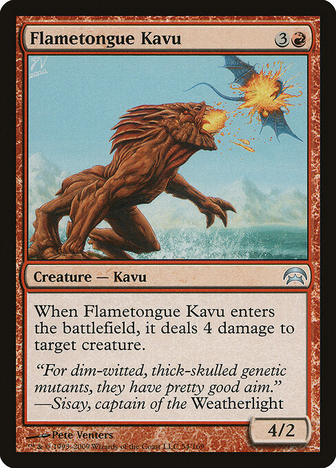 Flametongue Kavu (54) - Planechase - Game On