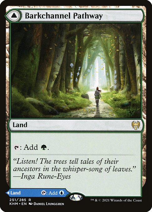 Barkchannel Pathway // Tidechannel Pathway (251) (Foil) - Kaldheim - Game On