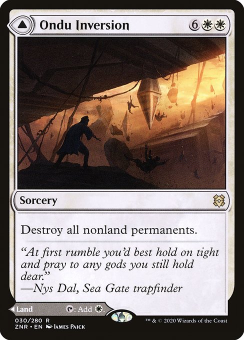 Ondu Inversion // Ondu Skyruins (30) (Foil) - Zendikar Rising - Game On