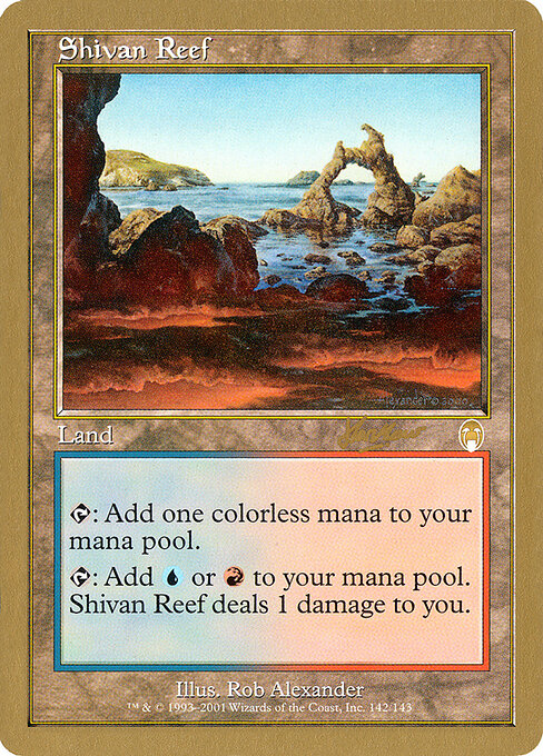 Shivan Reef (shh142) - World Championship Decks 2002 - Game On