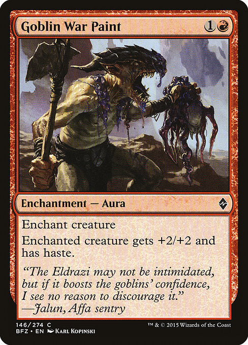 Goblin War Paint (146) (Foil) - Battle for Zendikar - Game On