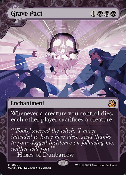 Grave Pact (29) - BORDERLESS - Wilds of Eldraine: Enchanting Tales - Game On
