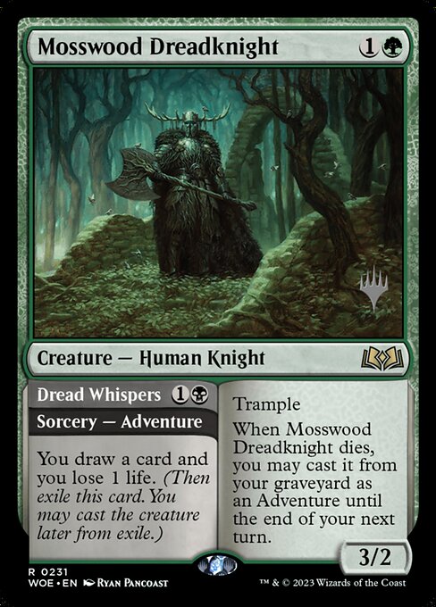 Mosswood Dreadknight // Dread Whispers (231p) - Wilds of Eldraine Promos - Game On