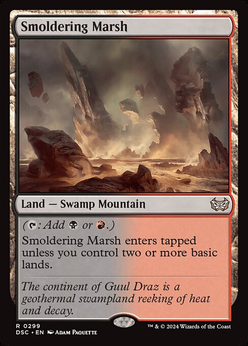 Smoldering Marsh (299) - Duskmourn: House of Horror Commander - Game On