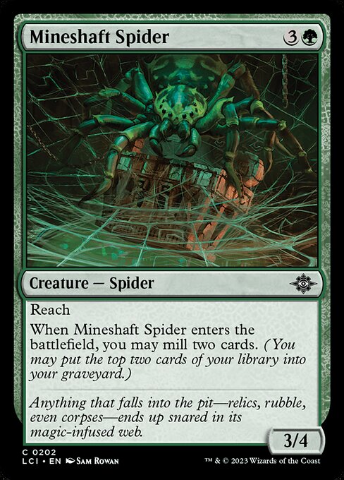 Mineshaft Spider (202) (Foil) - The Lost Caverns of Ixalan - Game On