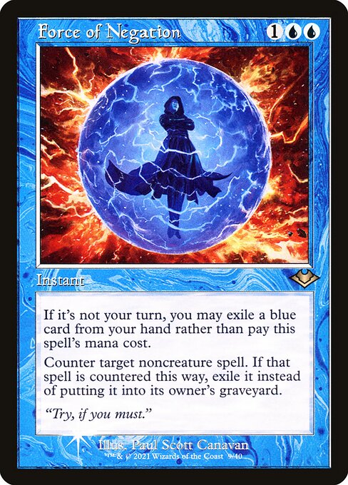 Force of Negation (9) (Etched) - Modern Horizons 1 Timeshifts - Game On