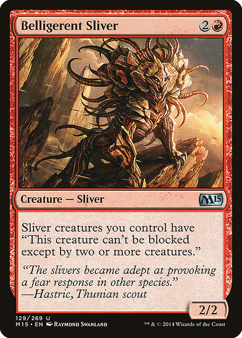 Belligerent Sliver (129) - Magic 2015 - Game On