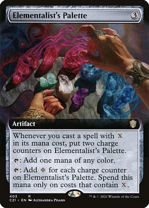 Elementalist's Palette (403) - EXTENDED ART - Commander 2021 - Game On