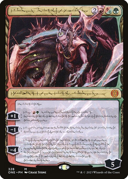 Lukka, Bound to Ruin (328) - SHOWCASE () () - Phyrexia: All Will Be One - Game On