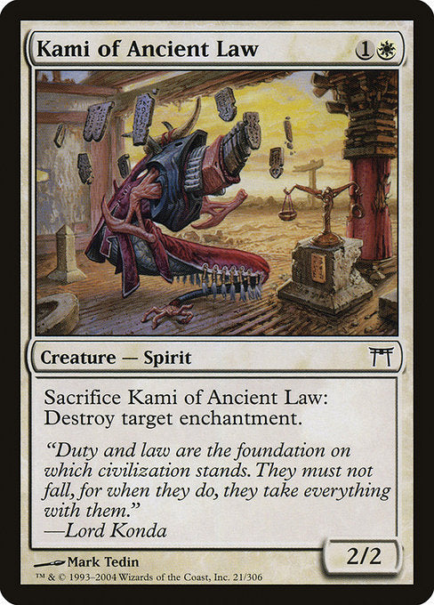 Kami of Ancient Law (21) (Foil) - Champions of Kamigawa - Game On