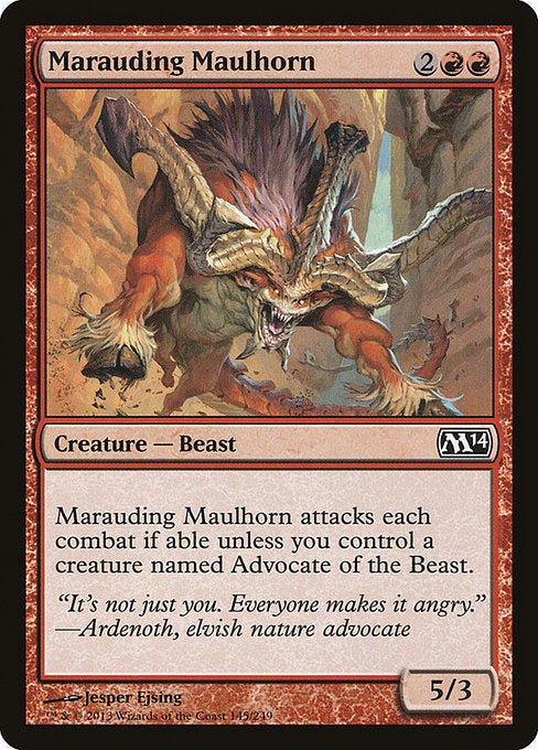 Marauding Maulhorn (145) (Foil) - Magic 2014 - Game On