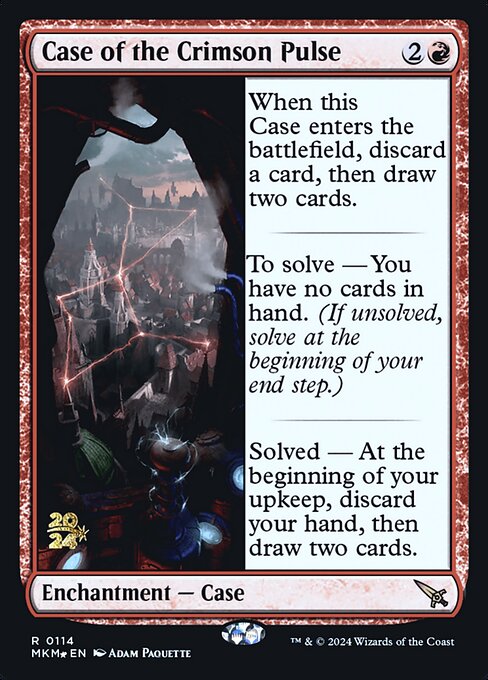 Case of the Crimson Pulse (114s) (Foil) - Murders at Karlov Manor Promos - Game On