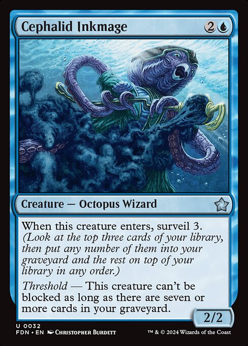 Cephalid Inkmage (32) (Foil) - Foundations - Game On
