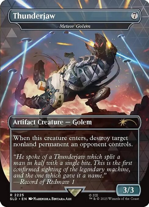 Meteor Golem (2225) - BORDERLESS - FULL ART - Secret Lair Drop - Game On
