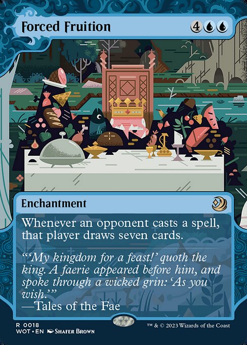 Forced Fruition (18) - BORDERLESS - Wilds of Eldraine: Enchanting Tales - Game On