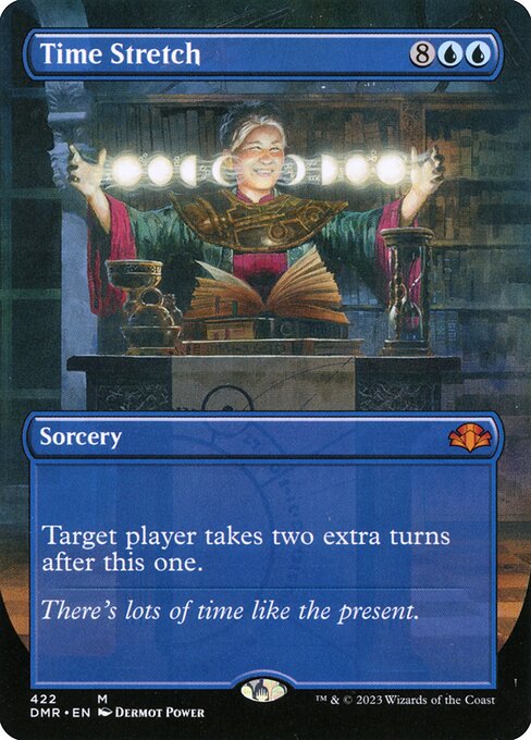 Time Stretch (422) - BORDERLESS - FULL ART - Dominaria Remastered - Game On