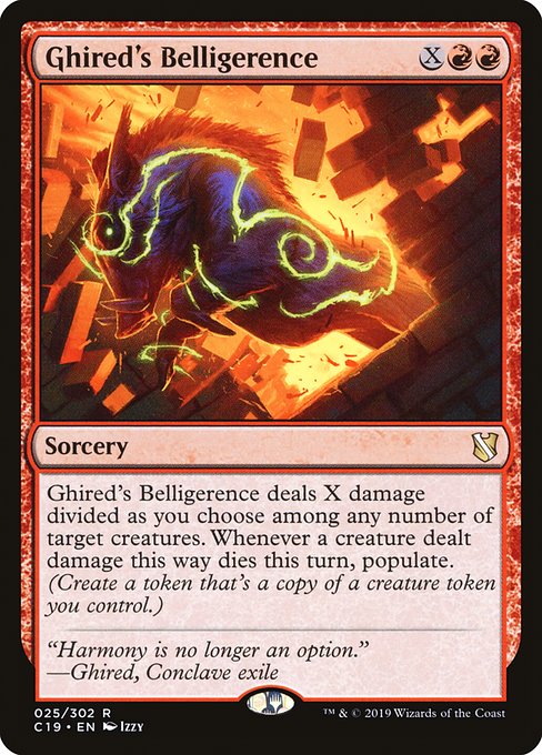 Ghired's Belligerence (25) - Commander 2019 - Game On
