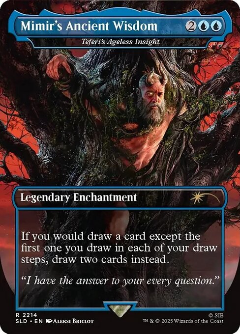 Teferi's Ageless Insight // Teferi's Ageless Insight (2214) - BORDERLESS - FULL ART - Secret Lair Drop - Game On