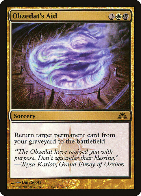 Obzedat's Aid (89) (Foil) - Dragon's Maze - Game On