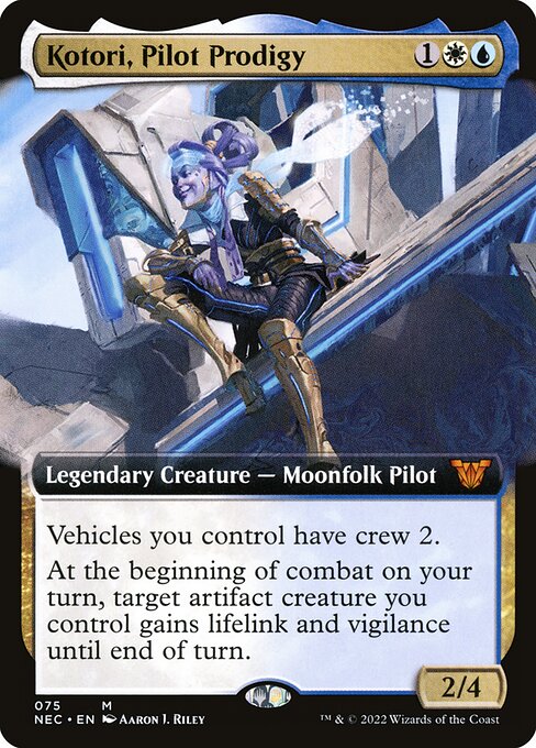 Kotori, Pilot Prodigy (75) - EXTENDED ART - Neon Dynasty Commander - Game On