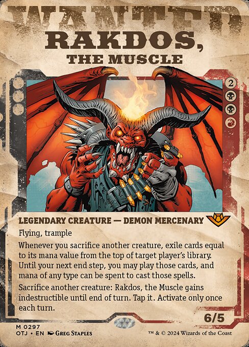 Rakdos, the Muscle (297) - BORDERLESS - Outlaws of Thunder Junction - Game On