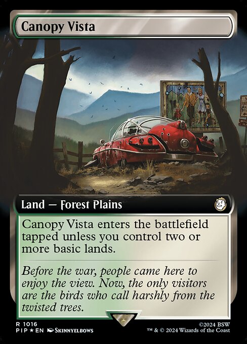 Canopy Vista (1016) - EXTENDED ART (Foil) - Fallout - Game On