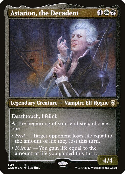 Astarion, the Decadent (524) (Etched) - Commander Legends: Battle for Baldur's Gate - Game On