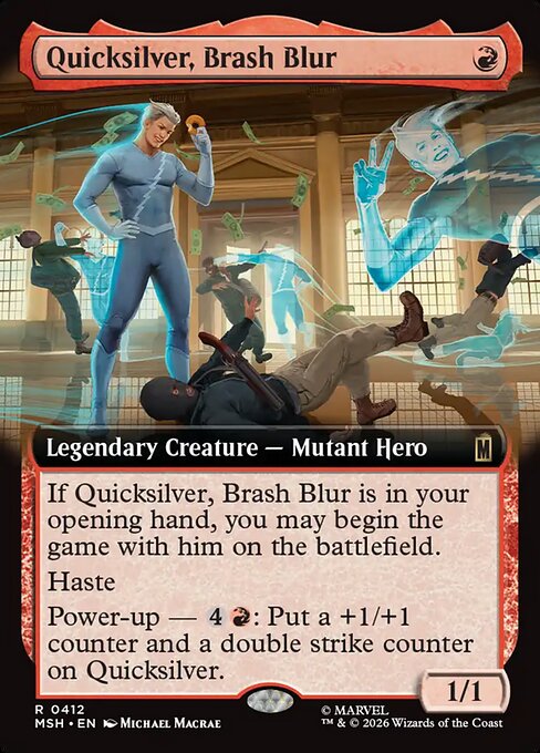 Quicksilver, Brash Blur (412) - Marvel Super Heroes - Game On