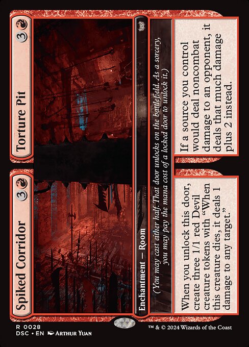 Spiked Corridor // Torture Pit (28) - Duskmourn: House of Horror Commander - Game On