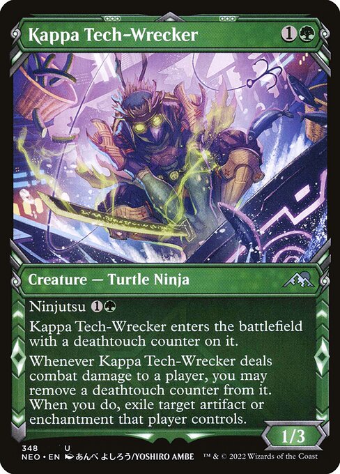 Kappa Tech-Wrecker (348) - SHOWCASE (Foil) - Kamigawa: Neon Dynasty - Game On