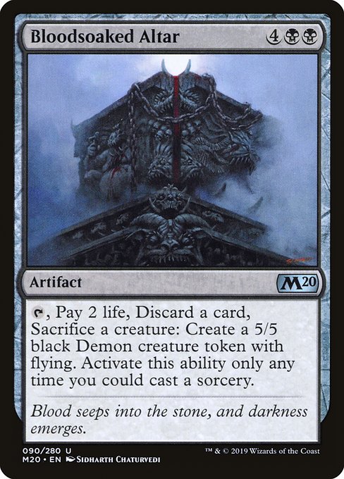 Bloodsoaked Altar (90) (Foil) - Core Set 2020 - Game On