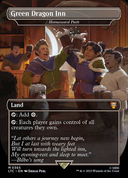 Homeward Path (365) - BORDERLESS - FULL ART (Foil) - Tales of Middle-earth Commander - Game On