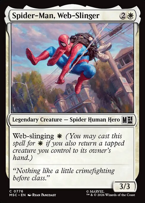 Spider-Man, Web-Slinger (776) (Foil) - Marvel Super Heroes Commander - Game On