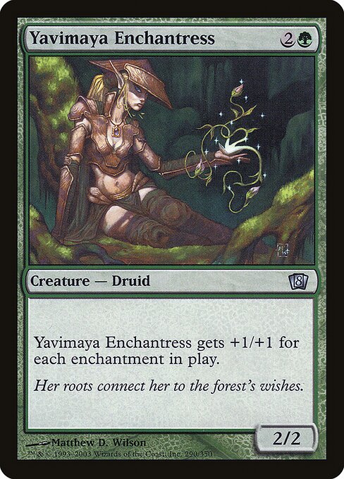 Yavimaya Enchantress (290★) - Eighth Edition - Game On
