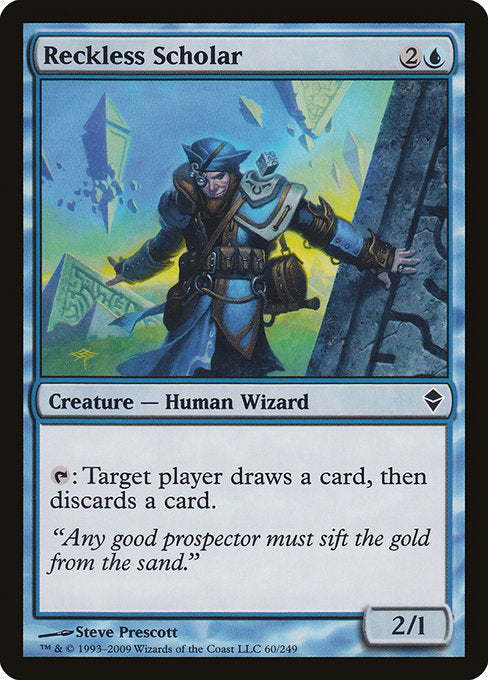 Reckless Scholar (60) (Foil) - Zendikar - Game On