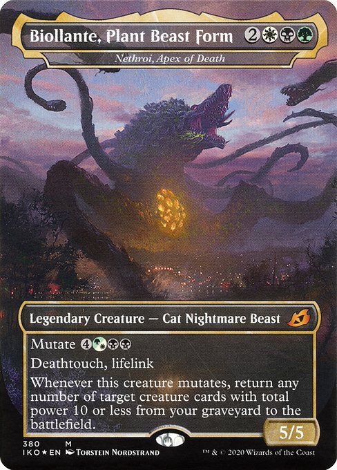 Nethroi, Apex of Death (380) - BORDERLESS - FULL ART (Foil) - Ikoria: Lair of Behemoths - Game On