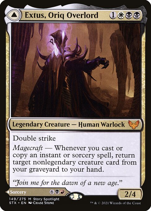 Extus, Oriq Overlord // Awaken the Blood Avatar (149) - Strixhaven: School of Mages - Game On
