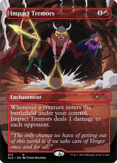 Impact Tremors (313) - BORDERLESS - FULL ART (Foil) - Secret Lair Drop - Game On