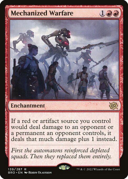 Mechanized Warfare (139) (Foil) - The Brothers' War - Game On