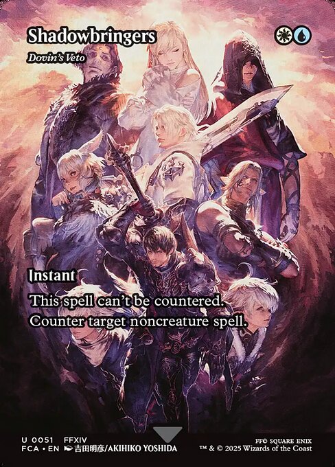Dovin's Veto (51) - BORDERLESS - FULL ART - Final Fantasy: Through the Ages - Game On