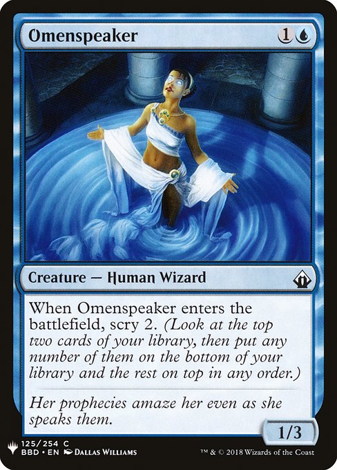 Omenspeaker (BBD-125) - The List - Game On