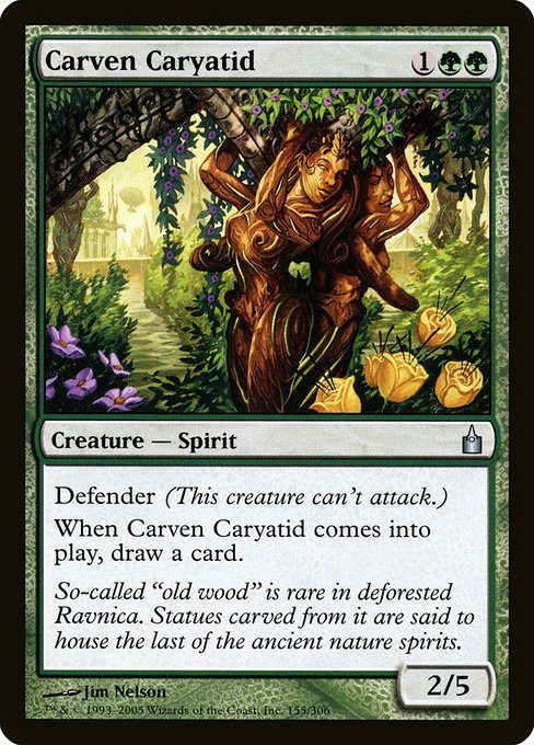 Carven Caryatid (155) (Foil) - Ravnica: City of Guilds - Game On