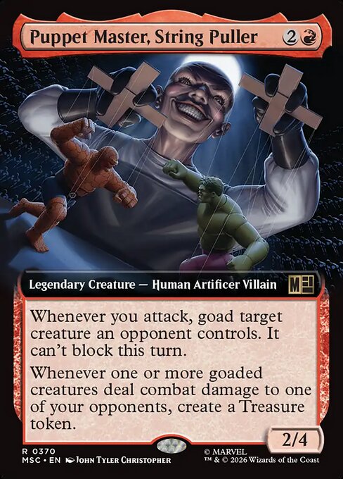 Puppet Master, String Puller (370) - EXTENDED ART - Marvel Super Heroes Commander - Game On