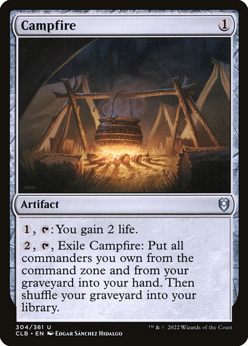 Campfire (304) (Foil) - Commander Legends: Battle for Baldur's Gate - Game On