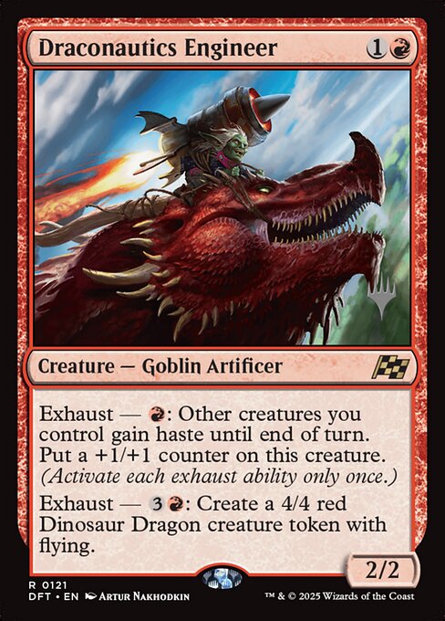 Draconautics Engineer (121p) (Foil) - Aetherdrift Promos - Game On